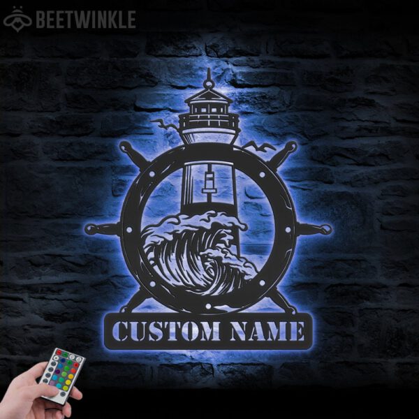 Custom-Lighthouse-Metal-Wall-Art-LED-Light-8