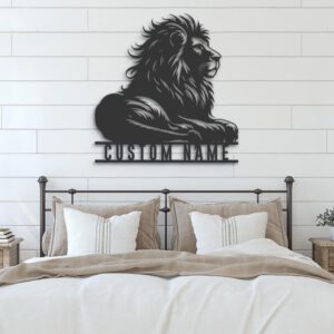 Custom-Lion-Metal-Wall-Art-LED-Light-2