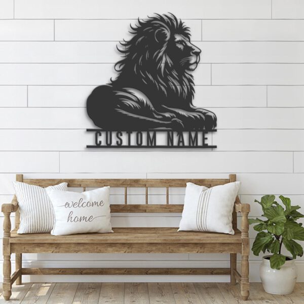 Custom-Lion-Metal-Wall-Art-LED-Light