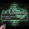 Custom-Little-Rock-Skyline-Metal-Wall-Art-LED-Light-3