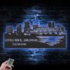 Custom-Little-Rock-Skyline-Metal-Wall-Art-LED-Light-7