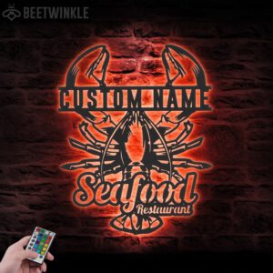 Custom-Lobster-Seafood-Restaurant-Metal-Wall-Art-LED-Light_1