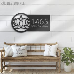 Custom-Lotus-House-Number-Metal-Wall-Art-with-LED-Light-2