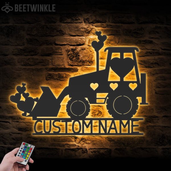 Custom-Love-Excavator-Driver-Metal-Wall-Art-LED-Light_8