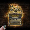 Custom-Magic-Book-Writer-Metal-Wall-Art-LED-Light_5