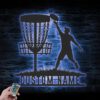 Custom-Male-Disc-Golf-Player-Metal-Wall-Art-LED-Light-8