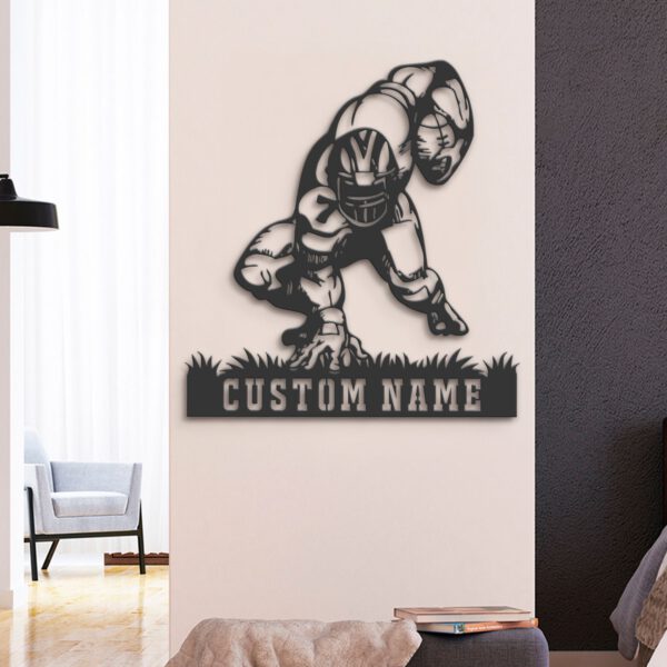 Custom-Man-American-Football-Metal-Wall-Art-LED-Light-3