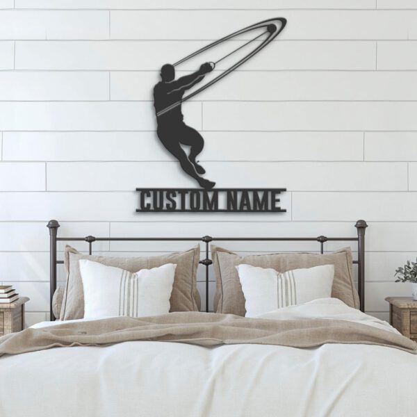 Custom-Man-Hammer-Thrower-Metal-Wall-Art-LED-Light-7