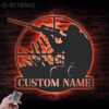 Custom-Man-Hunting-Metal-Wall-Art-LED-Light