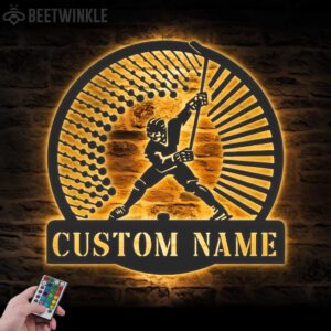 Custom-Man-Ice-Hockey-Metal-Wall-Art-LED-Light-3