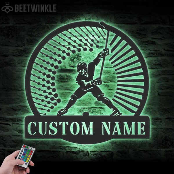 Custom-Man-Ice-Hockey-Metal-Wall-Art-LED-Light-4