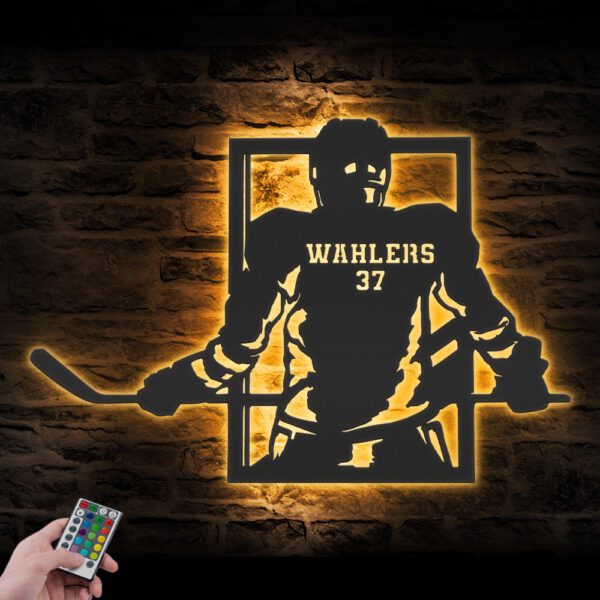 Custom-Man-Ice-Hockey-Metal-Wall-Art-LED-Light-7-1