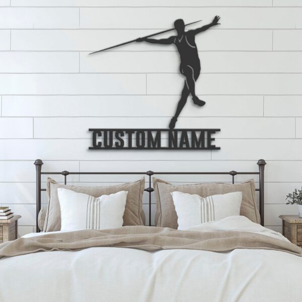 Custom-Man-Javelin-thrower-Metal-Wall-Art-LED-Light-7