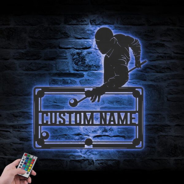 Custom-Man-Playing-Billiards-Metal-Wall-Art-with-LED-Light-4-1