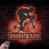 Custom-Man-Road-Bike-Racing-Metal-Wall-Art-LED-Light-2