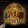 Custom-Man-Trail-Running-Metal-Wall-Art-LED-Light-6