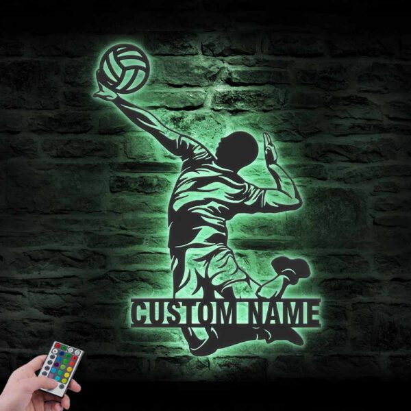 Custom-Man-Volleyball-Metal-Wall-Art-LED-Light-5-1