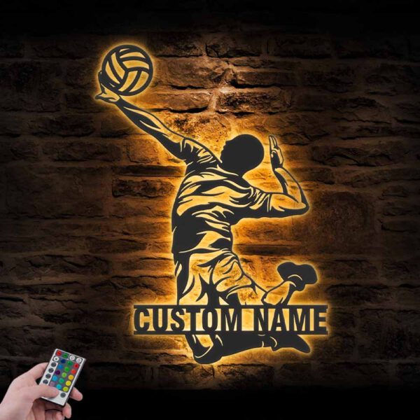 Custom-Man-Volleyball-Metal-Wall-Art-LED-Light-6-1