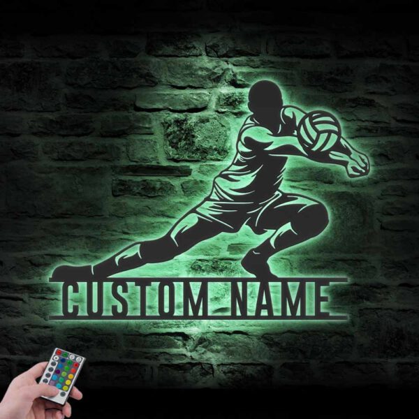 Custom-Man-Volleyball-Metal-Wall-Art-LED-Light