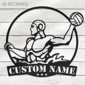 Custom-Man-Water-Polo-Player-Metal-Wall-Art-LED-Light-3