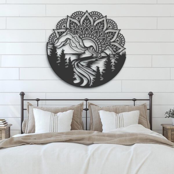 Custom-Mandala-Mountain-Yoga-Nature-Metal-Wall-Art-with-LED-Light-5