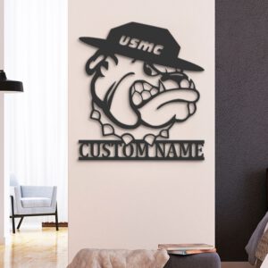 Custom-Marine-BullDog-Metal-Wall-Art-LED-Light_2