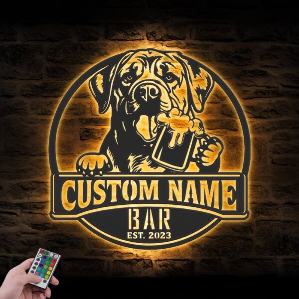 Custom-Mastiff-Thirsty-Beer-Pub-Metal-Wall-Art-LED-Light_8