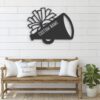 Custom-Megaphone-With-Pom-Pom-Cheerleading-Metal-Wall-Art-LED-Light-6