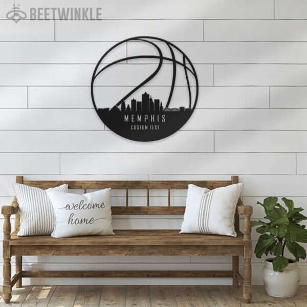 Custom-Memphis-Skyline-Basketball-Metal-Wall-Art-LED-Light-6