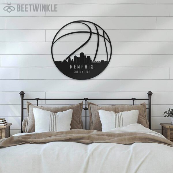 Custom-Memphis-Skyline-Basketball-Metal-Wall-Art-LED-Light-7