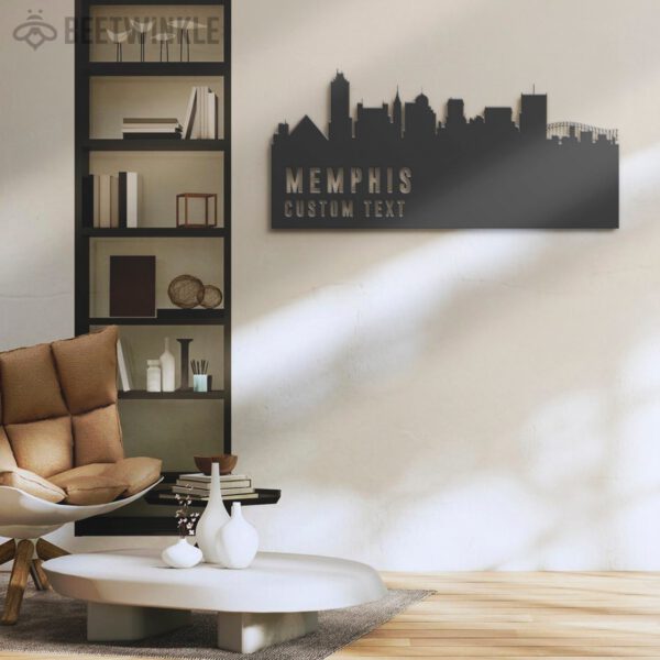 Custom-Memphis-Skyline-Metal-Wall-Art-LED-Light-5