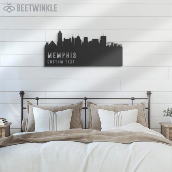 Custom-Memphis-Skyline-Metal-Wall-Art-LED-Light-6