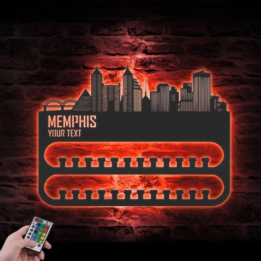 Custom-Memphis-Skyline-Sport-Medal-Hanger-With-Led-Light_3