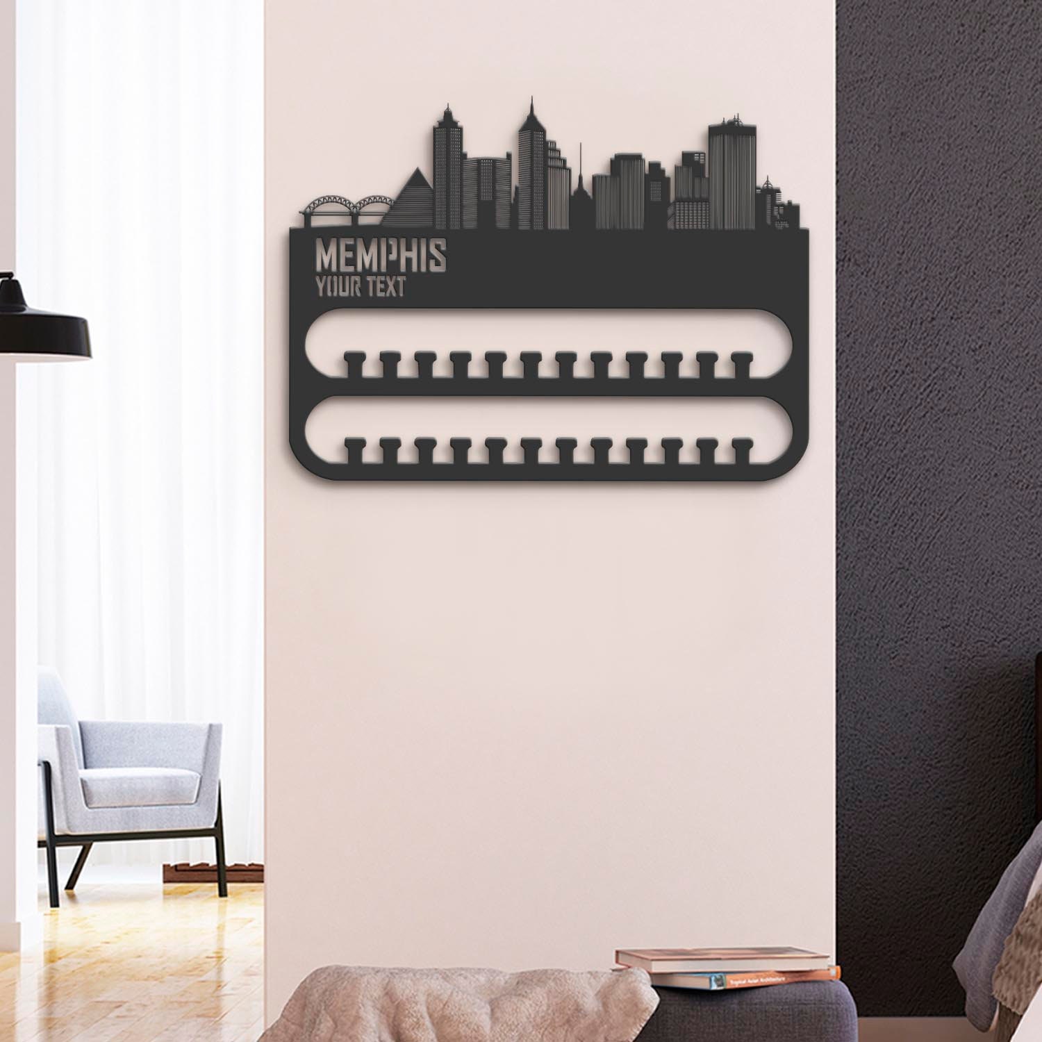 Custom-Memphis-Skyline-Sport-Medal-Hanger-With-Led-Light_8