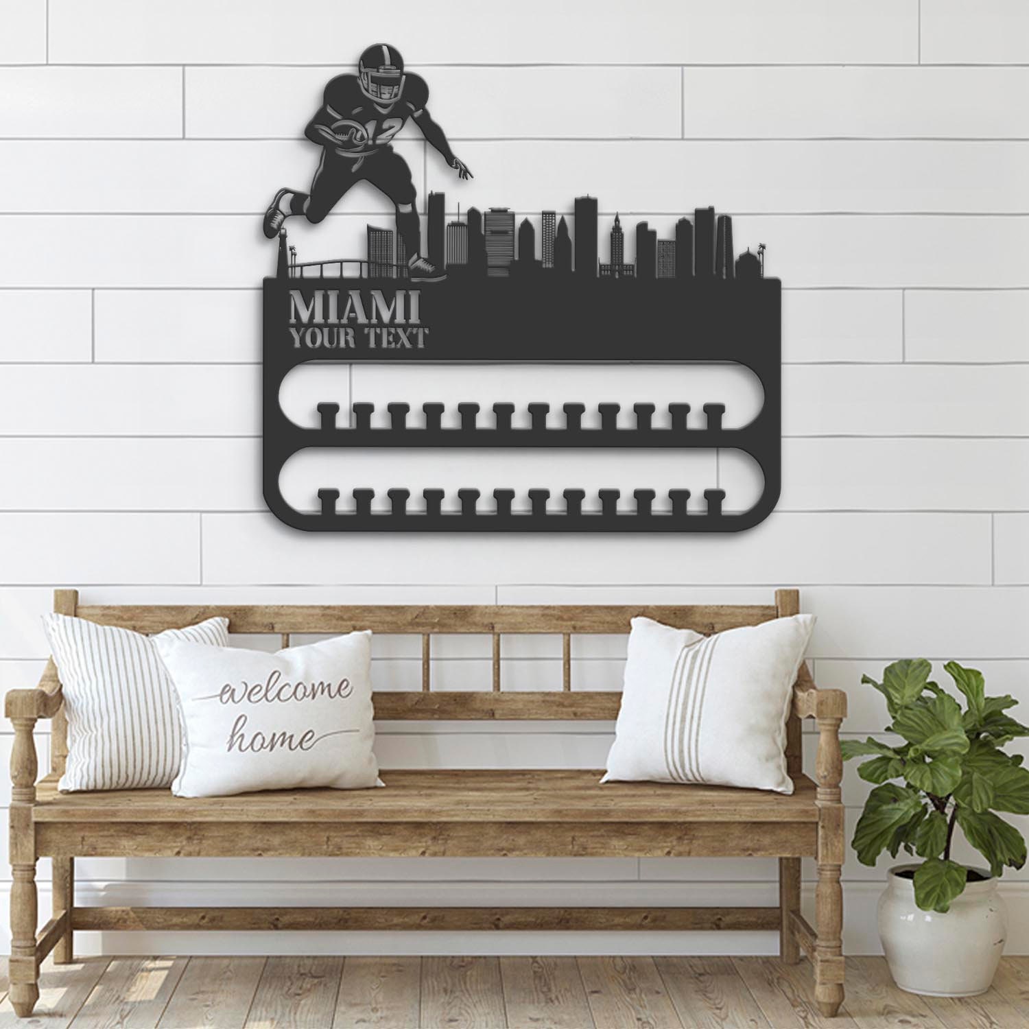 Custom-Miami-Skyline-American-Football-Medal-Hanger-With-Led-Light_6