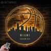 Custom-Miami-Skyline-Basketball-Metal-Wall-Art-LED-Light