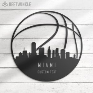 Custom-Miami-Skyline-Basketball-Metal-Wall-Art-LED-Light-3