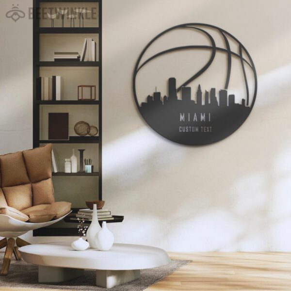 Custom-Miami-Skyline-Basketball-Metal-Wall-Art-LED-Light-7