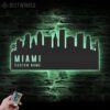 Custom-Miami-Skyline-Metal-Wall-Art-LED-Light-2