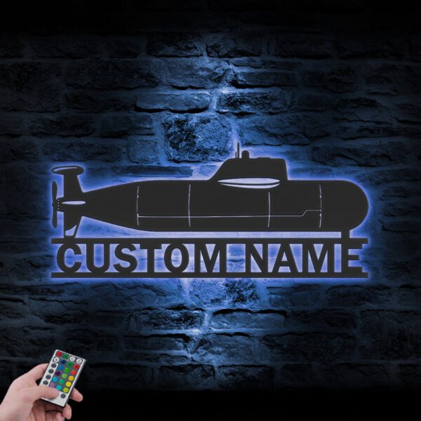 Custom-Military-Submarine-Metal-Wall-Art-LED-Light-3