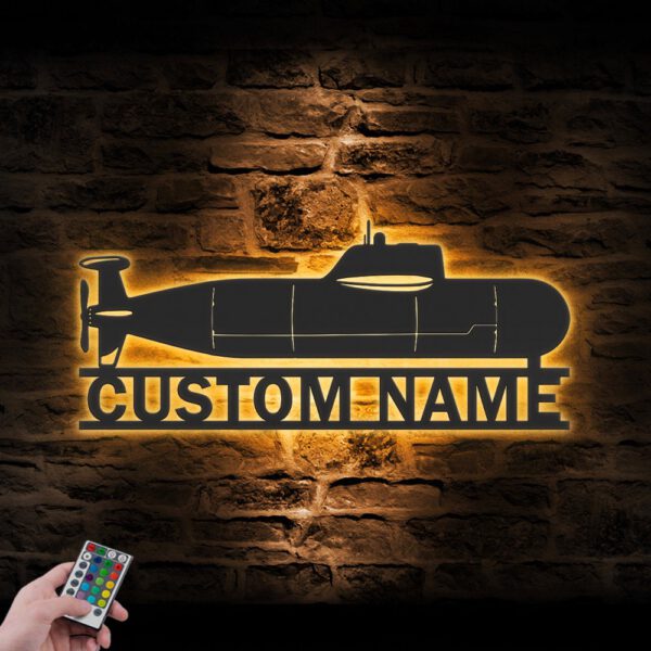 Custom-Military-Submarine-Metal-Wall-Art-LED-Light-7