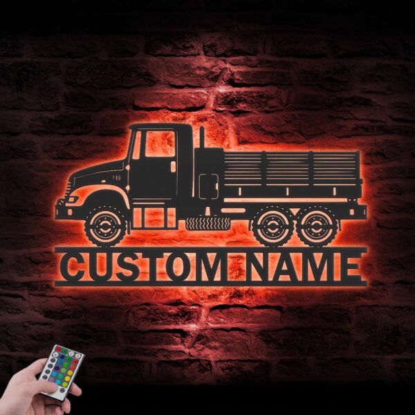 Custom-Military-Truck-Metal-Wall-Art-LED-Light-8-1