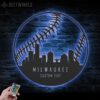 Custom-Milwaukee-Skyline-Baseball-Metal-Wall-Art-LED-Light