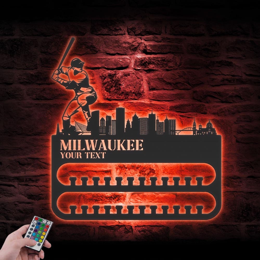 Custom-Milwaukee-Skyline-Baseball-Player-Medal-Hanger-With-Led-Light_6