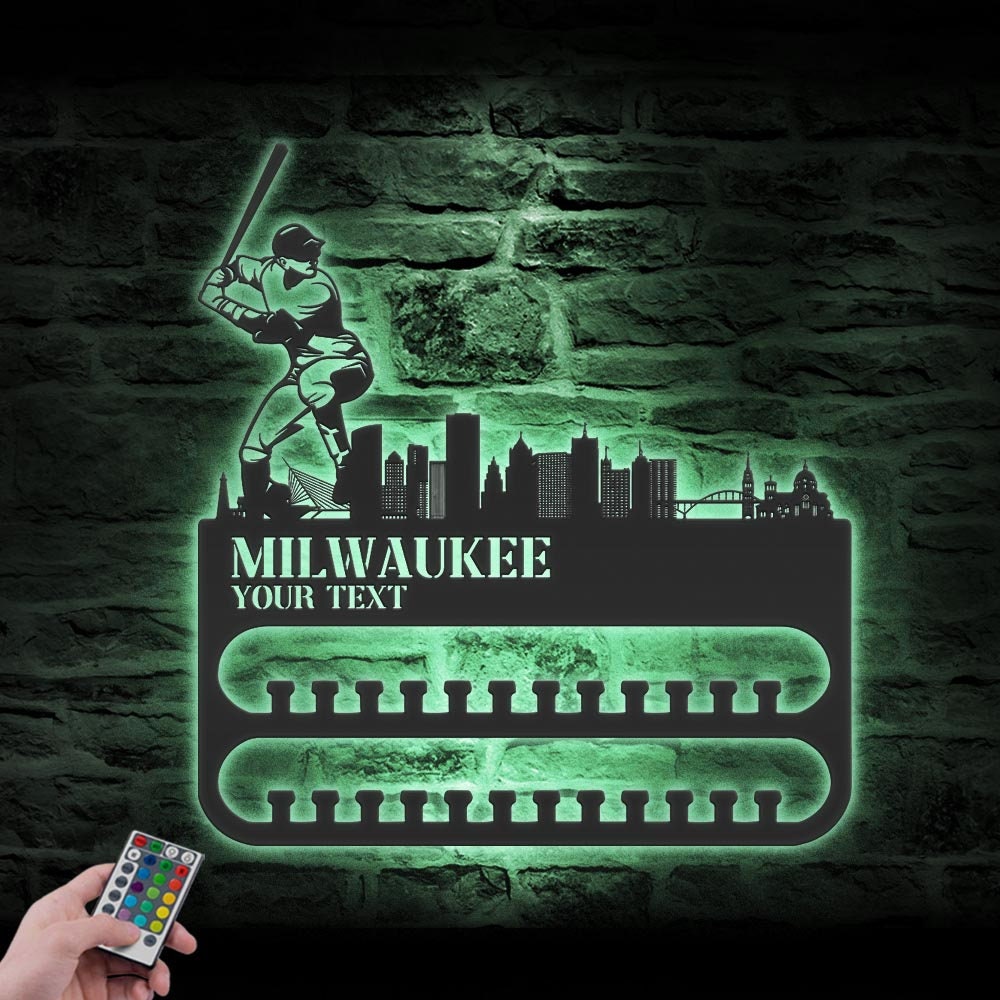 Custom-Milwaukee-Skyline-Baseball-Player-Medal-Hanger-With-Led-Light_7