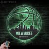 Custom-Milwaukee-Skyline-Basketball-Metal-Wall-Art-LED-Light-2