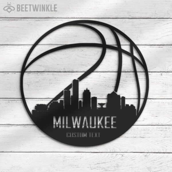 Custom-Milwaukee-Skyline-Basketball-Metal-Wall-Art-LED-Light-6