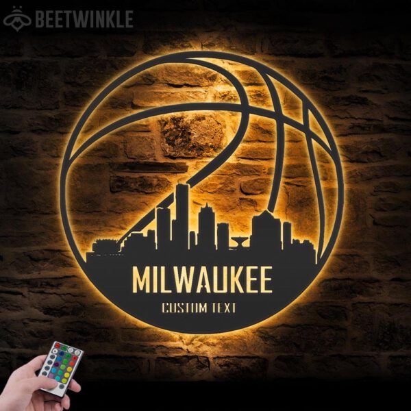 Custom-Milwaukee-Skyline-Basketball-Metal-Wall-Art-LED-Light-7-1