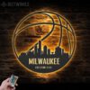 Custom-Milwaukee-Skyline-Basketball-Metal-Wall-Art-LED-Light-8