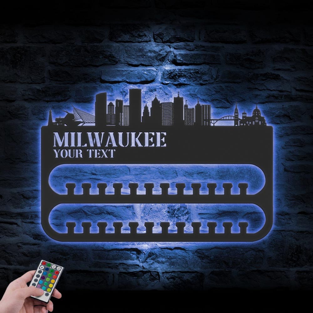 Custom-Milwaukee-Skyline-Sport-Medal-Hanger-With-Led-Light_6